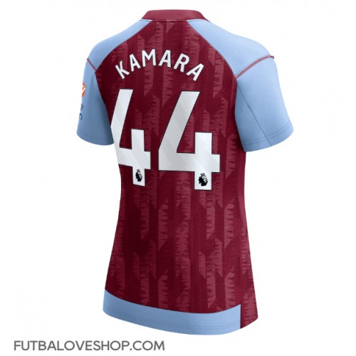 Dres Aston Villa Boubacar Kamara #44 Domáci pre Ženy 2023-24 Krátky Rukáv